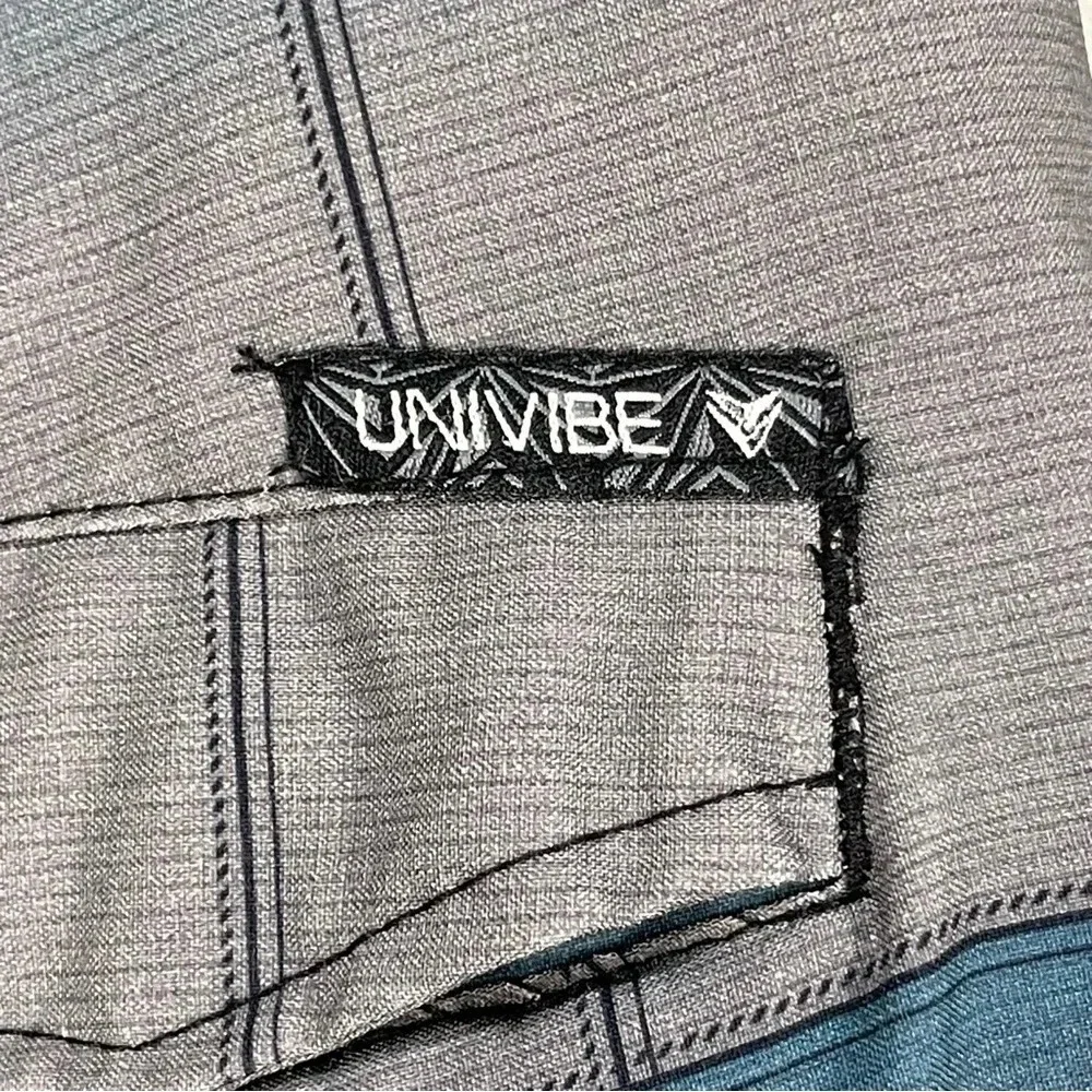 Univibe AMPHIBIOUS Walking Short  Boardshort WATER Swimming Blue L sz 14